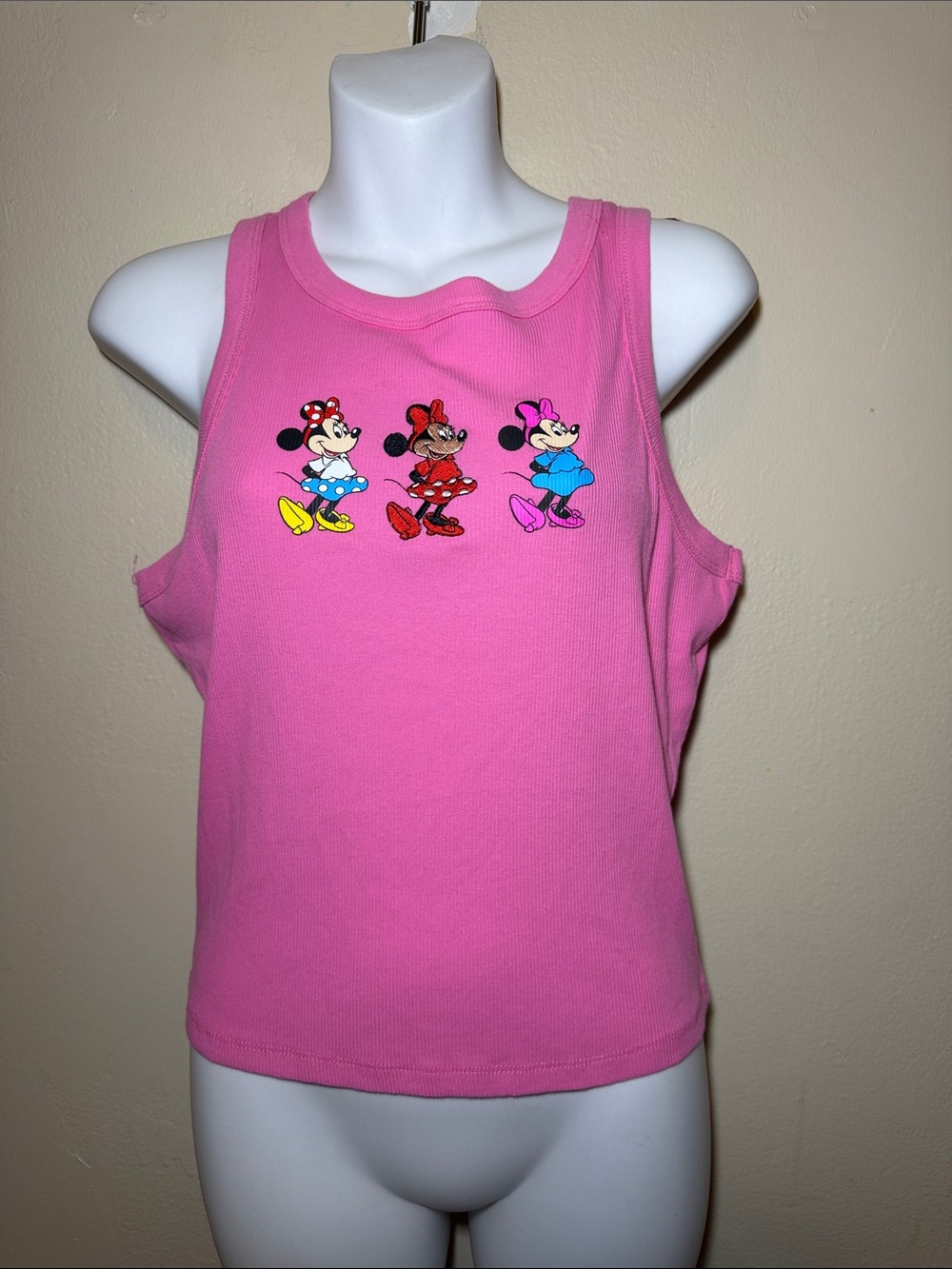 Girls' Pink Minnie Mouse Graphic Tank Top